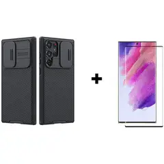 NILLKIN - Funda Camshield Samsung Galaxy S22 ultra Mica de Vidrio