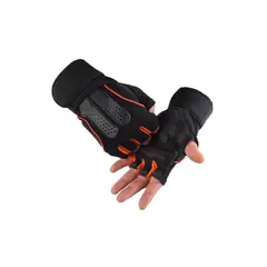 GENERICO - Mitones Guantes Deportivo para Pesas con Muñequera Nara M C