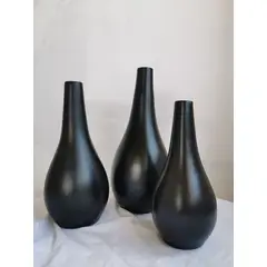 DECORA FLORES - Florero Italia M Negro