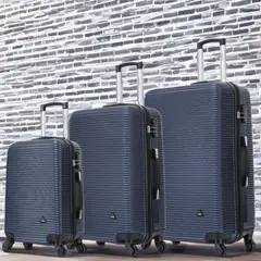 DUKAP - Set de Maletas Juego de 3 Royal Azul RYJA