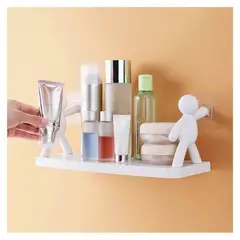 GENERICO - Repisa organizador multifuncion tipo humanoide estante flotante