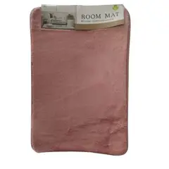 GENERICO - Alfombra piso para dormitorio baño sala rosado 40 x 60 cm