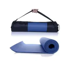 GENERICO - Mat Yoga 6 mm con bolso de transporte-azul