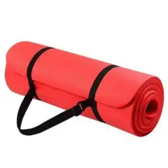 GENERICO - Mat yoga 10 mm con sujetador-rojo