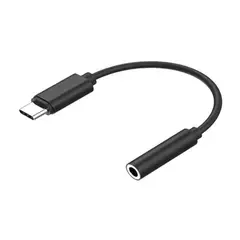 GENERICO - Adaptador Tipo-C a Jack Audio 3-5mm para Samsung - Negro
