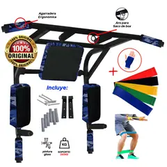 HOLGU - Barra Multifuncional 15 en 1 + bandas elásticas + guantes