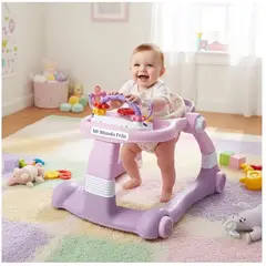 BABY - Andador para bebe con Caminador Musical Lila Pastel