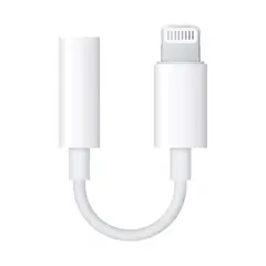 GENERICO - Adaptador lightning a clavija jack 35mm compatible con apple