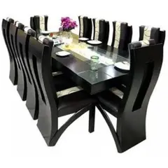 MOBILIARI - Juego De Comedor 10 Sillas Glass Negro