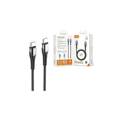 LDNIO - Cable de datos tipo C a tipo C 2 Mt Lc102 65w Nylón Carga Rápida