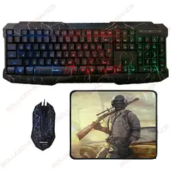 HALION - Kit Gamer Teclado Mouse Pad Mouse Kraken