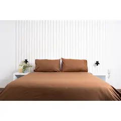 COBITEX HOME - Funda De Plumón Cobitex Chocolate King 100 Algodón