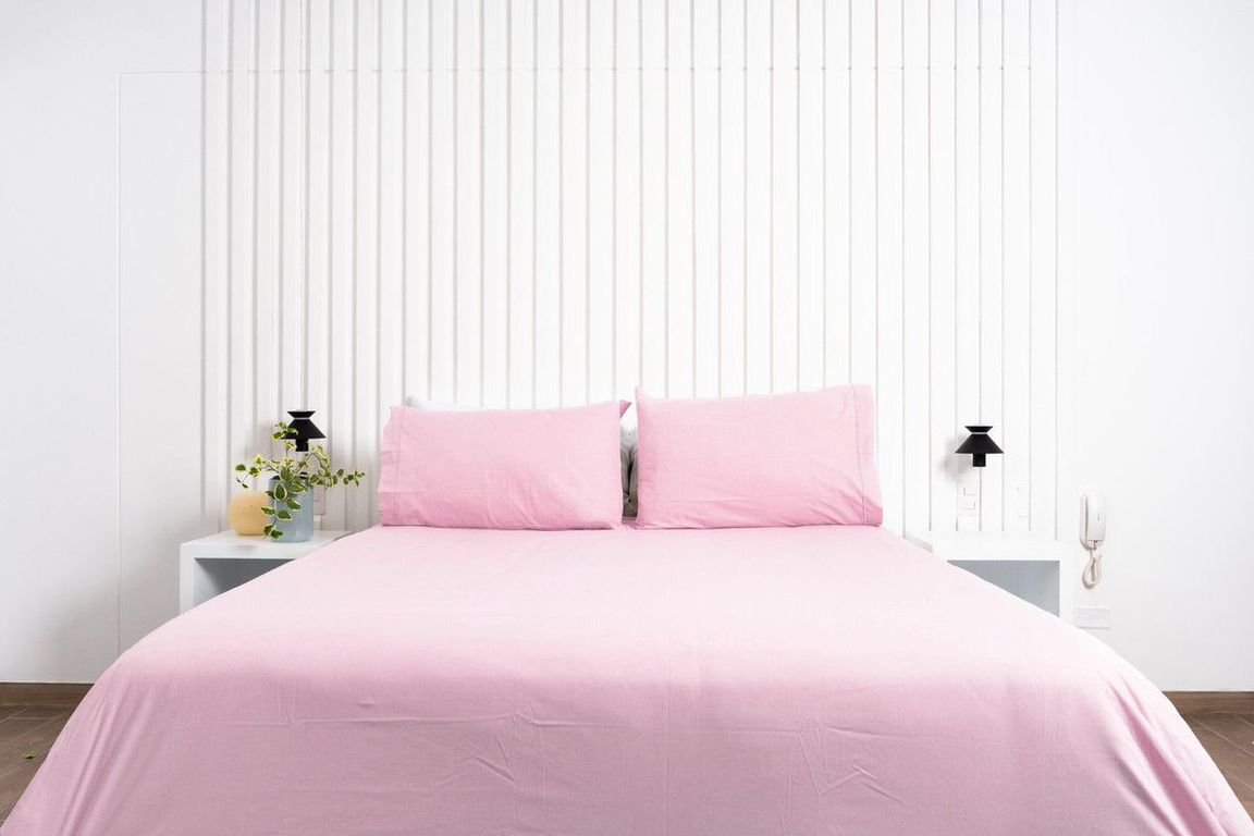 Funda De Plumón Cobitex Rosado 1.5 Plaza 100% Algodón