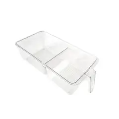 HYGGE - Organizador de Refrigerador Multiusos con Asa y Tapa 2 Divisiones