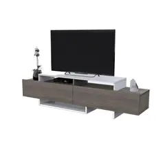 MOVENDA - Mesa de TV Porto Alegre 55" 2 Puertas Blanco con Gales