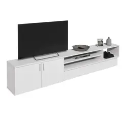 MOVENDA - Mesa de TV Tupandi 65" 2 Puertas Blanco