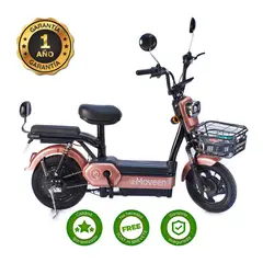MOVEEN - Moto Bicimoto Eléctrica MED URBAN 2 Golden Rose + candado con clave de regalo