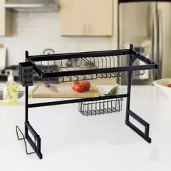 GENERICO - Organizador De Platos Escurridor De 65cm Acero Inoxidable