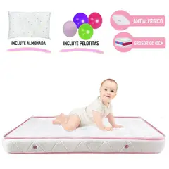 LIFESTYLES - Colchón de Bebe para Cunas Pack and Play de 4