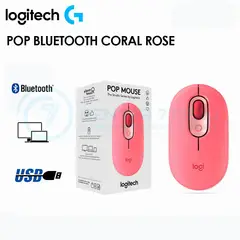LOGITECH - MOUSE POP BLUETOOTH CORAL ROSE