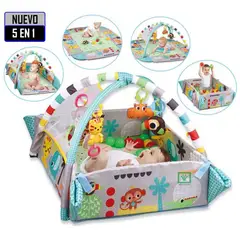 IDEAL - Gimnasio Musical 5 en 1 con Pelotas Celeste