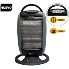 TREVELY - Calentador Eléctrico Halógeno TCH-020