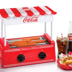 NOSTALGIA - Máquina con Rodillo Freidor Hot-Dog Coca-Cola.
