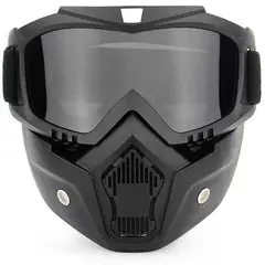 VATYERTY - Máscara modular gafas desmontables boca filtro ciclismo motocicleta