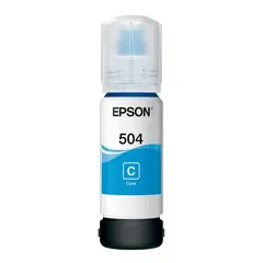 EPSON - Botella De Tinta T504 Azul -