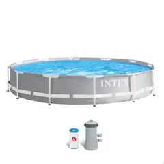 INTEX - Piscina Armable con Filtro 366X76cm