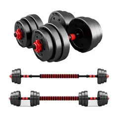 GENERICO - Set de pesas ajustables de 20kg con barra