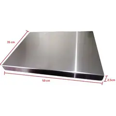 GENERICO - Tablas de picar de acero inoxidable 50x35 cm - regalo