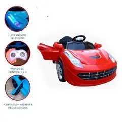 BABY KITS - Carrito Batería USB Bluetooth Control Remoto PORSCHE - rojo
