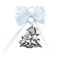 ARGENTARIA - Angel Estrella con Cinta Celeste - Plaqué