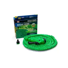 ITELSISTEM - Manguera Expandible 30 M + Pistola Verde Magic