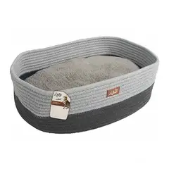 ALL FOR PAWS - Cama Tejida para Gatos dulzura AFP Gris