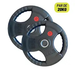 XTREME SPORT - Discos Olimpicos de 20Kg Caucho x par