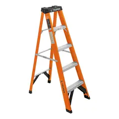 Truper - Escalera fibra de vidrio tipo tijera 4 peldaños truper