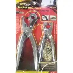 GENERICO - Sacabocado Y Ojilladora Alicate Sacabocado Perfora Cuerina