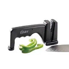 OSTER - Afilador de Cuchillos Mango Ergonómico Negro 92016-01
