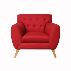 CASA BELLA - Sofa Catrina 1 Cuerpo Rojo
