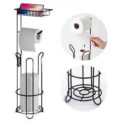 ELMEJORPRECIO - Dispensador de Papel y Porta Paños Modelo Vertical Negro