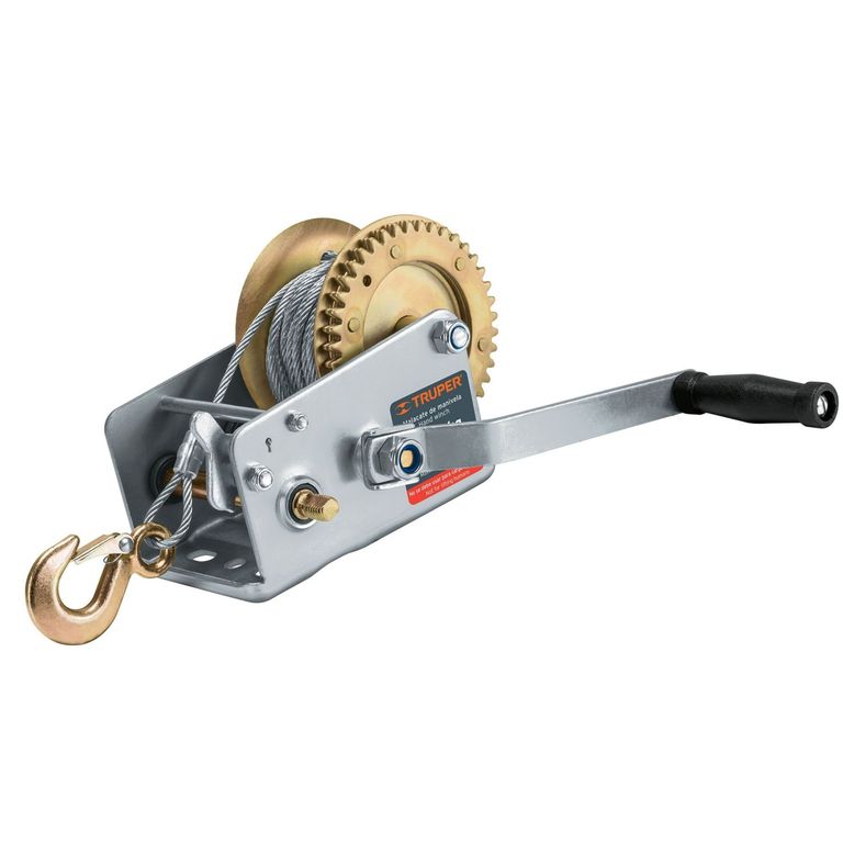 Tecle Templadora ratchet 1100 kg con cable, truper