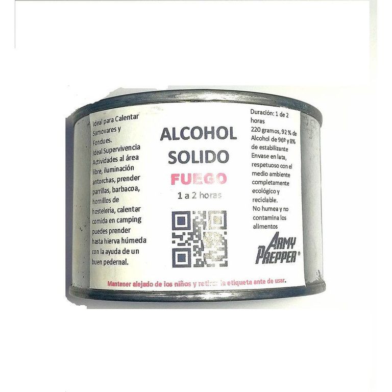 Alcohol solido gel combustible samovares supervivencia