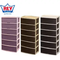 REYPLAST - Comoda 6 cajones kusi ratan