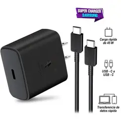 GENERICO - Cargador 45W Usb-C A C Carga Rápida