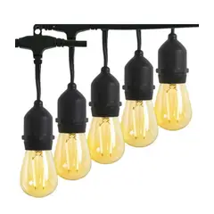 GENERICO - 20 Focos 10M Decoracion Vintage Fiestas Exterior Jardin Fiestas Luces