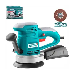 TOTAL TOOLS - LIJADORA ROTO ORBITAL 450W + 5 LIJAS ELÉCTRICA TOTAL - TF2041506