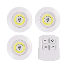 OTTOWARE - Luz Led de Control Remoto Inalámbrico 3piezas