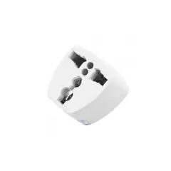 GENERICO - Adaptador de corriente - enchufe europeo universal viajes - blanco